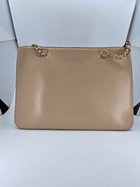 DKNY Bryant Park Textured Leather Chain Tote - Creamy Peach